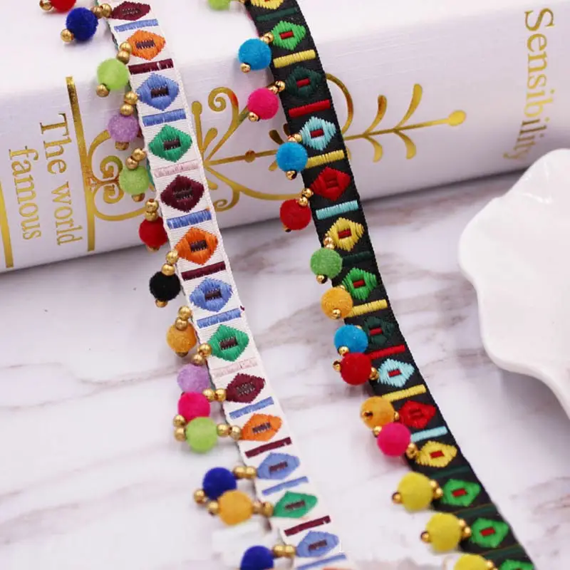 Home Ec Textiles - 1 Thước/Nhiều Pompom Tua Rua Viền