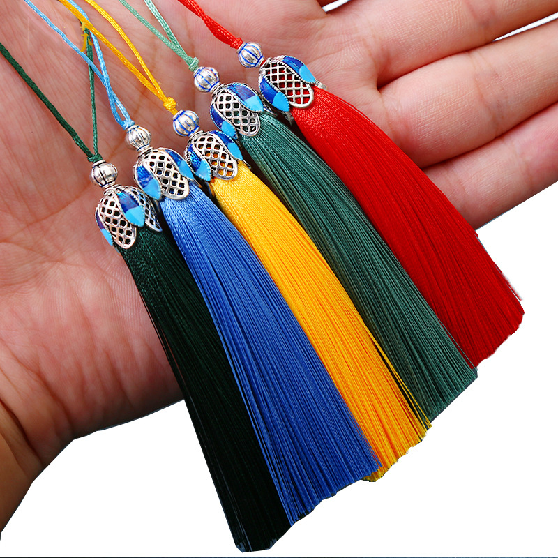 Home Ec Textiles - 5/10 Cái 8Cm Lụa Tua Rua