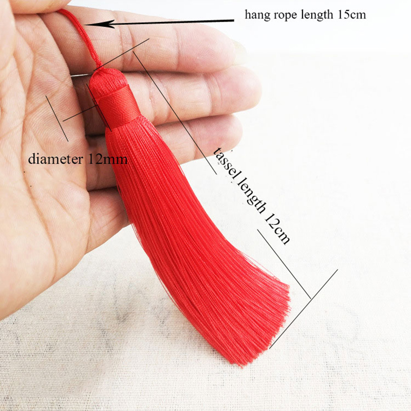 1 Cái 12CM Lụa Polyester Hạt T - đánh giá và giá Home Ec Textiles